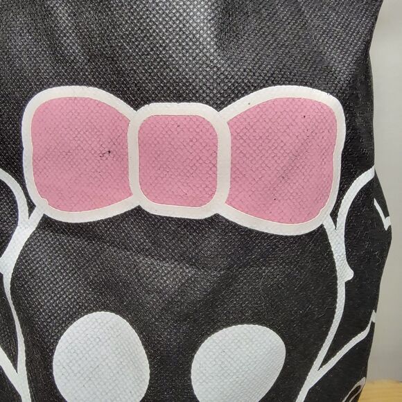 Skull & Crossbones w/ Bow Reusable Bag Small Black - Picture 2 of 4